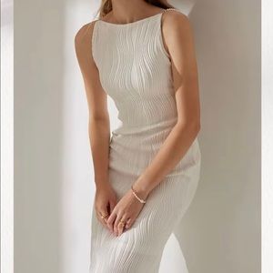 RIHOAS white dress with pearl straps NWT